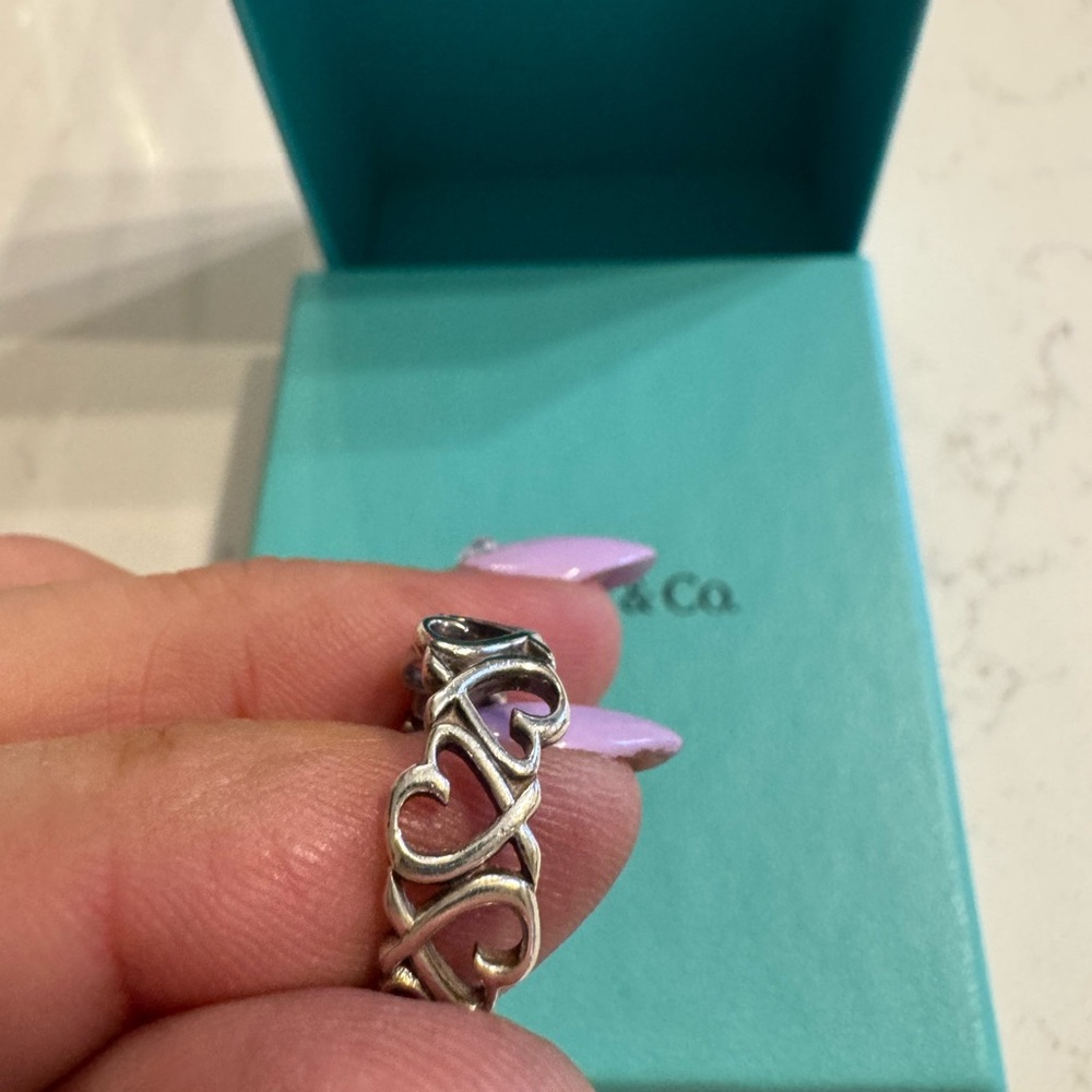 Tiffany & co Silver Heart Ring - Picture 2 of 4